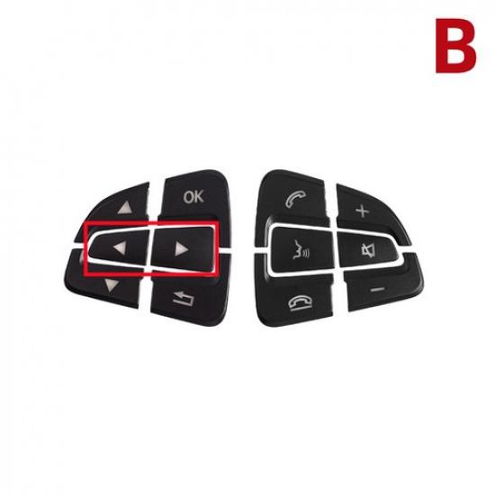 1 Set Matte Black Car Front Steering Wheel Switch Sticker For Benz GLC 15 17 18