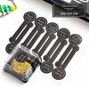 10 Sheets Long Style Self-Adhesive Sticker Cake Packaging Sealing Label Package Box Decoration Diy Tamper-Proof Stickers