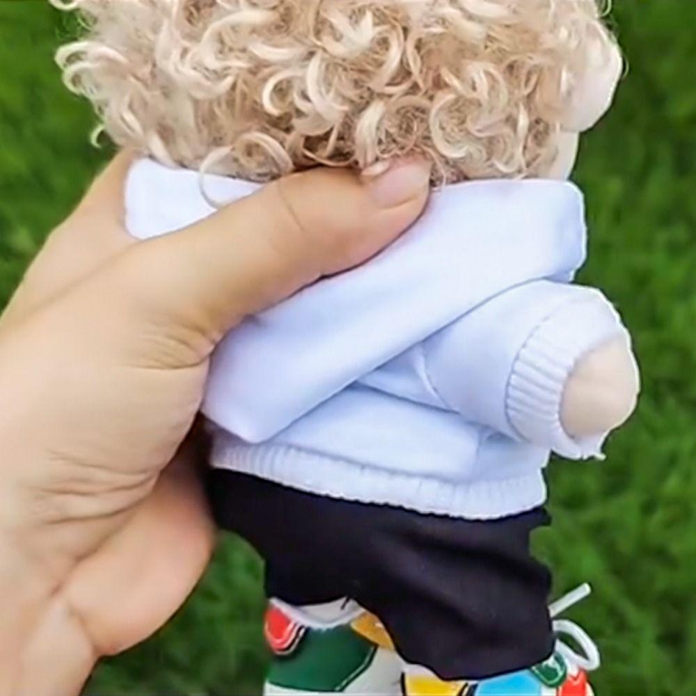 Toy Clothes Accessories For 10cm Dolls Handmade Hoodies Tops Hoodies Clothes Sweatshirt Outfits