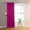 Pair of Blackout Curtains - Fuchsia - 140x260 Cm - 100% Polyester - Metal Eyelets - Plain