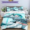 Virtual Vocaloid Character Print 3Pcs Bedding Setduvet Cover With 2 Bedropillowcase Home Birthday Gift