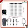 Smart Curtain Lights LED String Lights DIY Dynamic Pattern Music Sync Timer App Remote Control for Bedroom Christmas Party Decor
