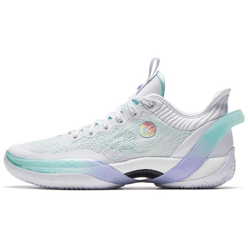 Anta Three point Rain1.0 Баскетбольные кроссовки Мужские Низкие Белые/Зеленые Кроссовки 912321102S-1