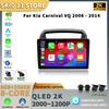 Для Kia Carnival VQ 2006-2014 автомобильный мультимедиа стерео навигация GPS Auto Carplay 5G 2 Din экран Android 13 радио