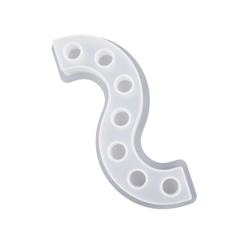 Силиконовая форма для цементного подсвечника, S-образная форма для подсвечника, бетонные гипсовые формы, форма из смолы, домашний декор