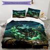 3pcs World of Warcraft characters1 pattern bedding set duvet cover set includes duvet cover &pillowcases, perfect all season bedroom decoration & gift