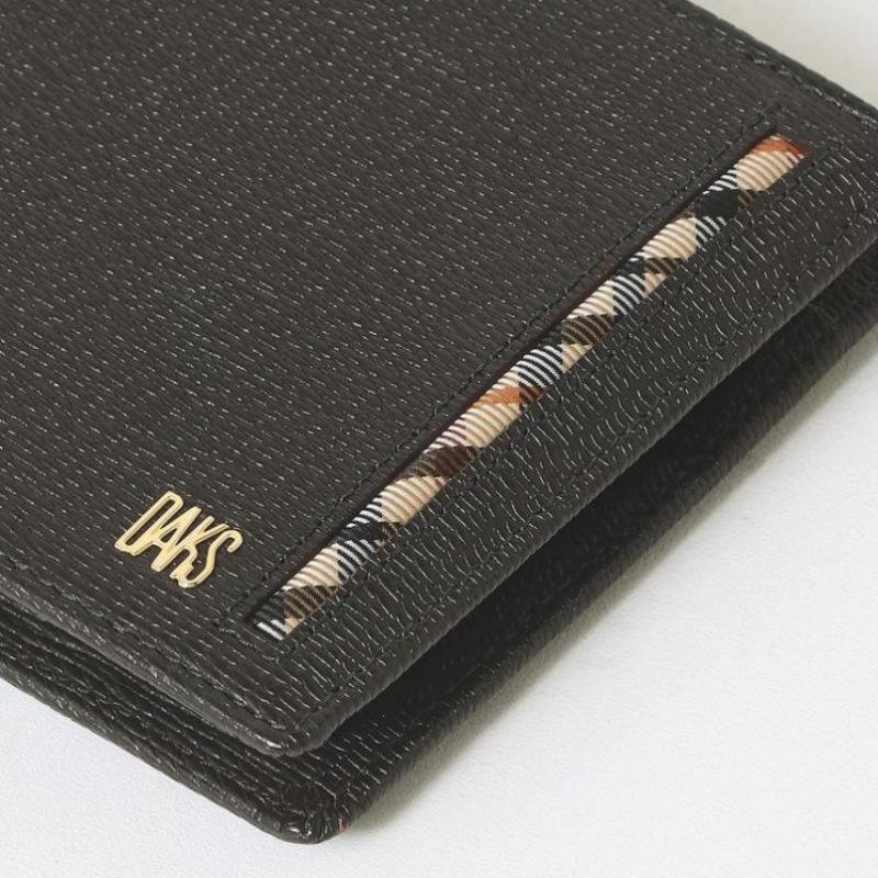 Daks Dark Brown Diagonal Check Wallet Dbwa6e914w3