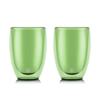 Bodum Стакан Тамблер PAVINA Pavina Стекло с двойными стенками 350 мл Зеленый Набор из 2 штук Удержание Двойные стенки Жаростойкое стекло Подходит для микроволновой печи Подходит для духовки