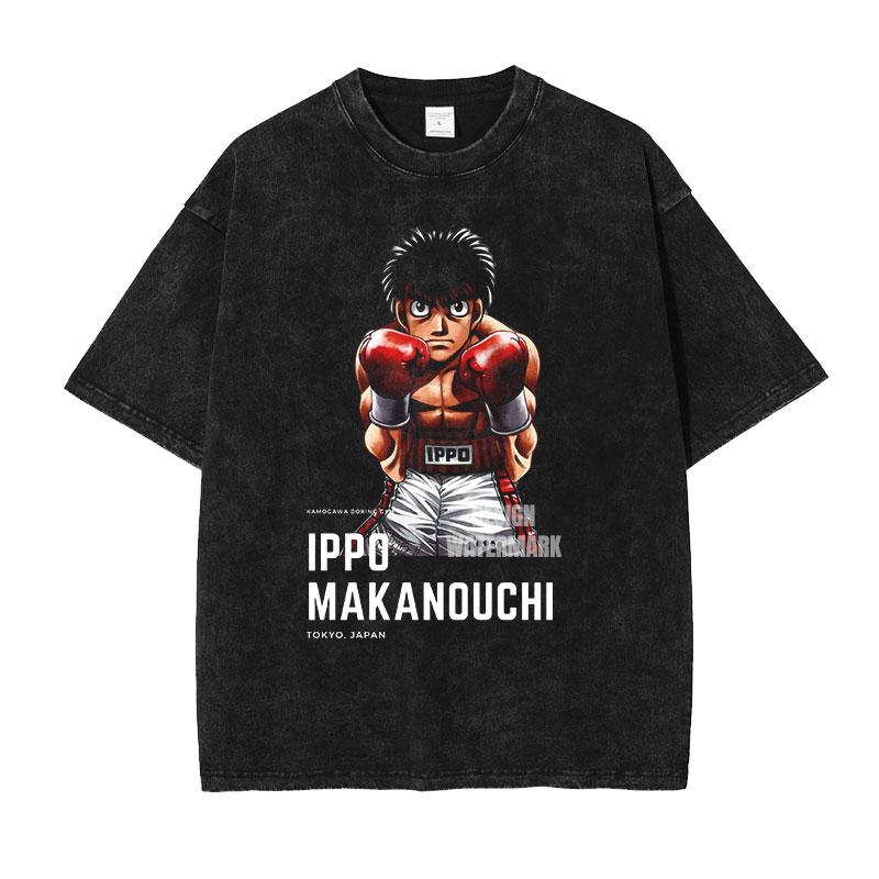 Аниме MMakunouchi IIppo Футболки Оверсайз Винтажные Стиранные HHajime no Ippo Футболка Манга The FFighting Футболка для Мужчины Хлопок
