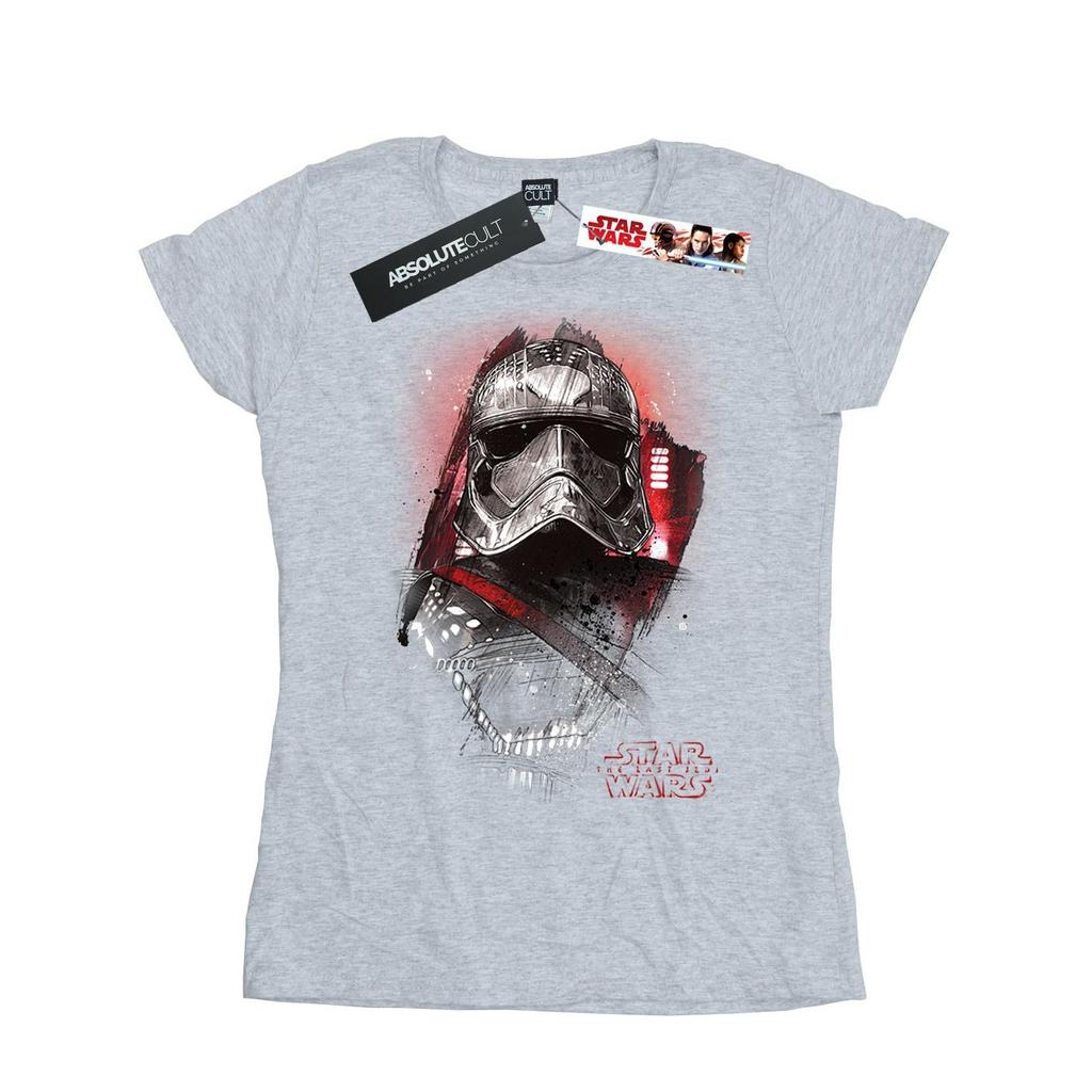 Star Wars Womens/Ladies The Last Jedi Captain Phasma Brushed Cotton T-Shirt