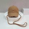 New Custom Logo Unisex Tassel Baseball Cap Outdoor Women Lanyard Adjustable Cotton Peaked Hats Fashion Men Sun Snapback Dad Hat