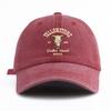 pc Yellowstone Print Washed Baseball Cap for Adults  Minimalist Retro Style Casual Soft Adjustable Dad Hat Perfect As Gift