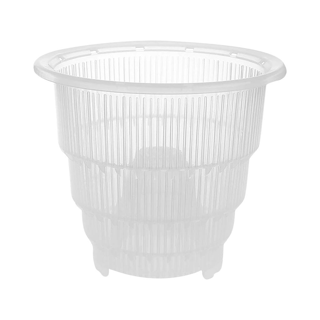 Круглый прозрачный пластиковый горшок для орхидей с отверстиями Прозрачный цветочный горшок с суккулентами