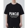 Black T-Shirt with Funcle Like A Regular Uncle Only Cooler Print for Casual Wear