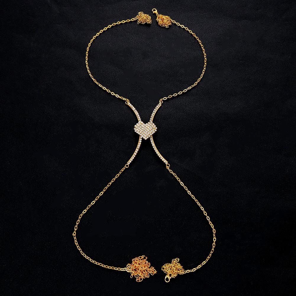 Stonefans Summer Delicate Angel Chest Bracket Bra Chain Crystal Rhinestone 2022 New Beach Coin Sexy Bar Present Bar Body Jewelry