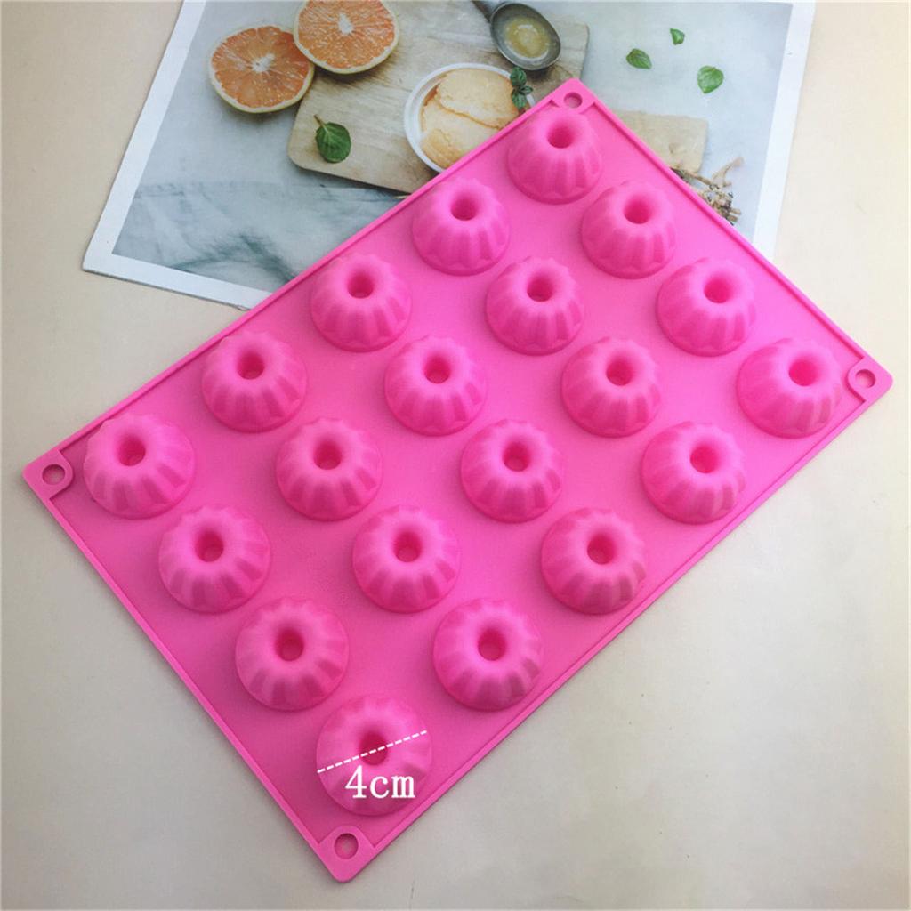 Функциональные 20-ячеечные мини-силиконовые формы для кексов Бандт, антипригарные формы для выпечки тортов, маффинов, брауни и пудингов