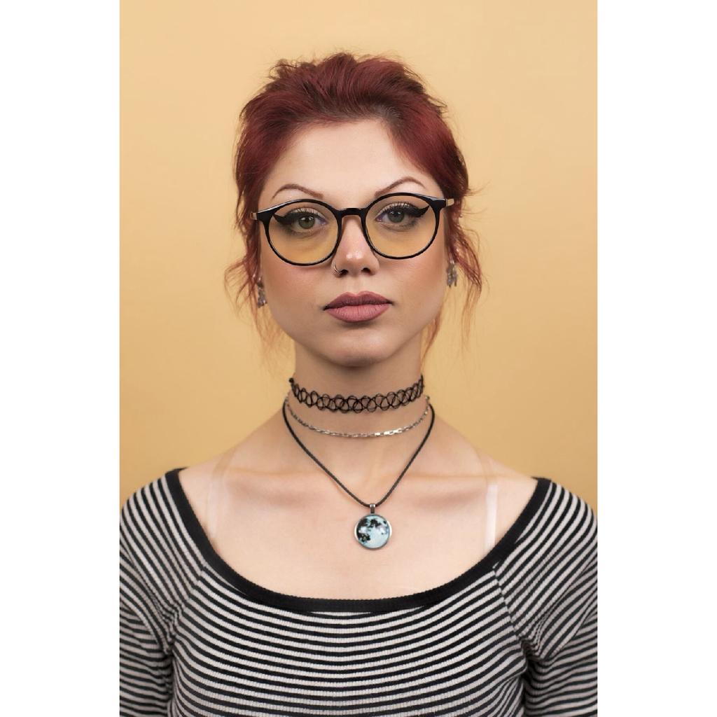 Unisex Bone Brown Blue Light Protected Screen Glasses (computer Screen Glasses)