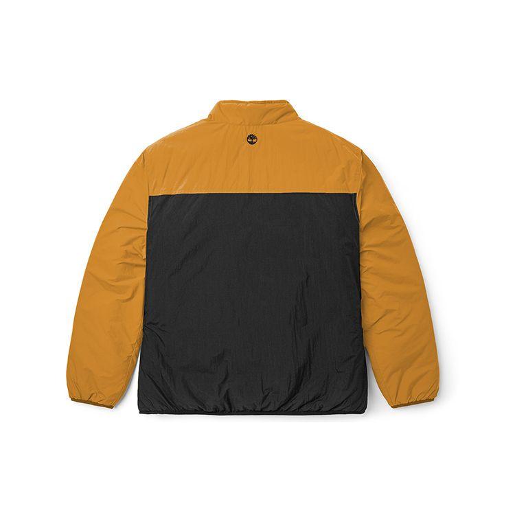 Timberland Цветные блоки Спорт на открытом воздухе Повседневная стойка воротник хлопковая куртка мужская куртка пшенично-черный A5Z89-P57