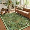 Large Living Room Carpet Soft Machine Washable Bedroom Bedside Rug Jungle Pattern Animal Print Short Velvet Non-slip Floor Mat