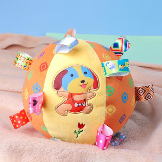 Pet Dog Plush Toy Ball Sound Interactive Dog Toy Plush Rattle Ball Pet Puppy Toy Ball Cute Relieve Boredom Shaking Cloth Ball
