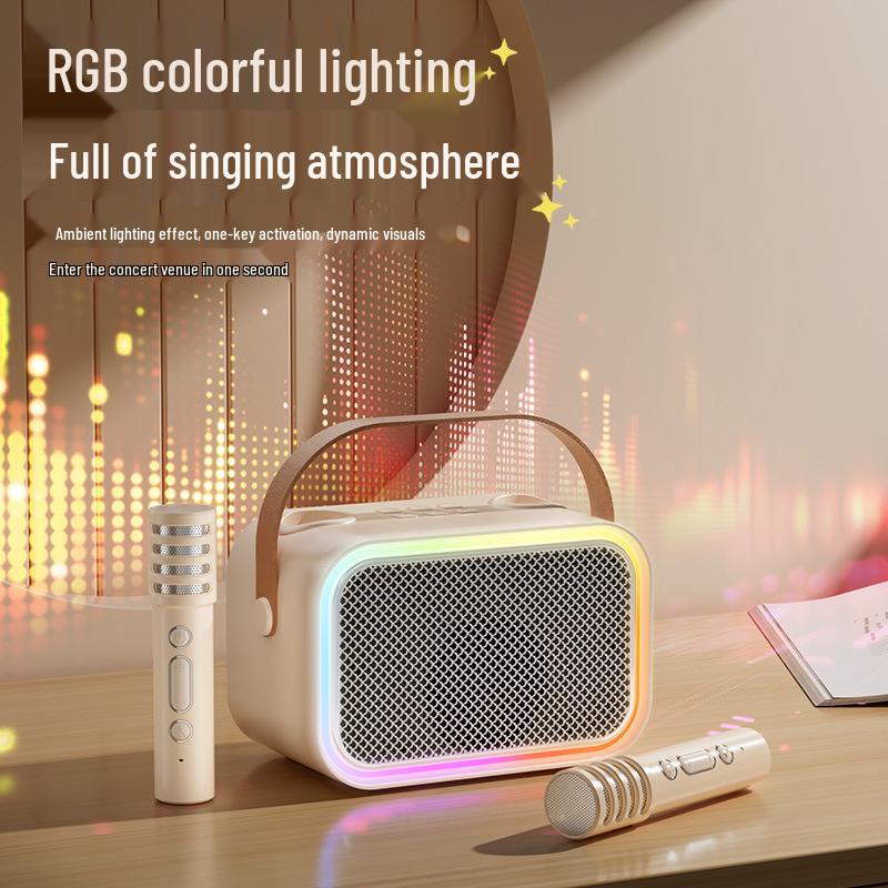 Bluetooth-динамик для караоке с набором микрофонов и встроенной звуковой картой TAS2808