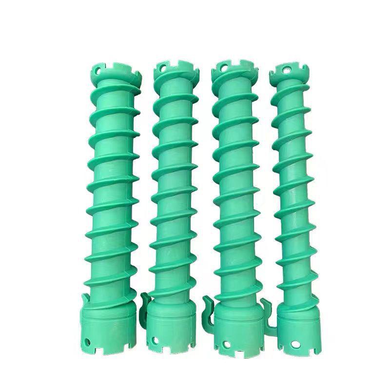 (10pcs) Extra Long Spiral Perm Rods 14cm - Screw Thread Design, 24V220 Digital Hot Water Wave Style