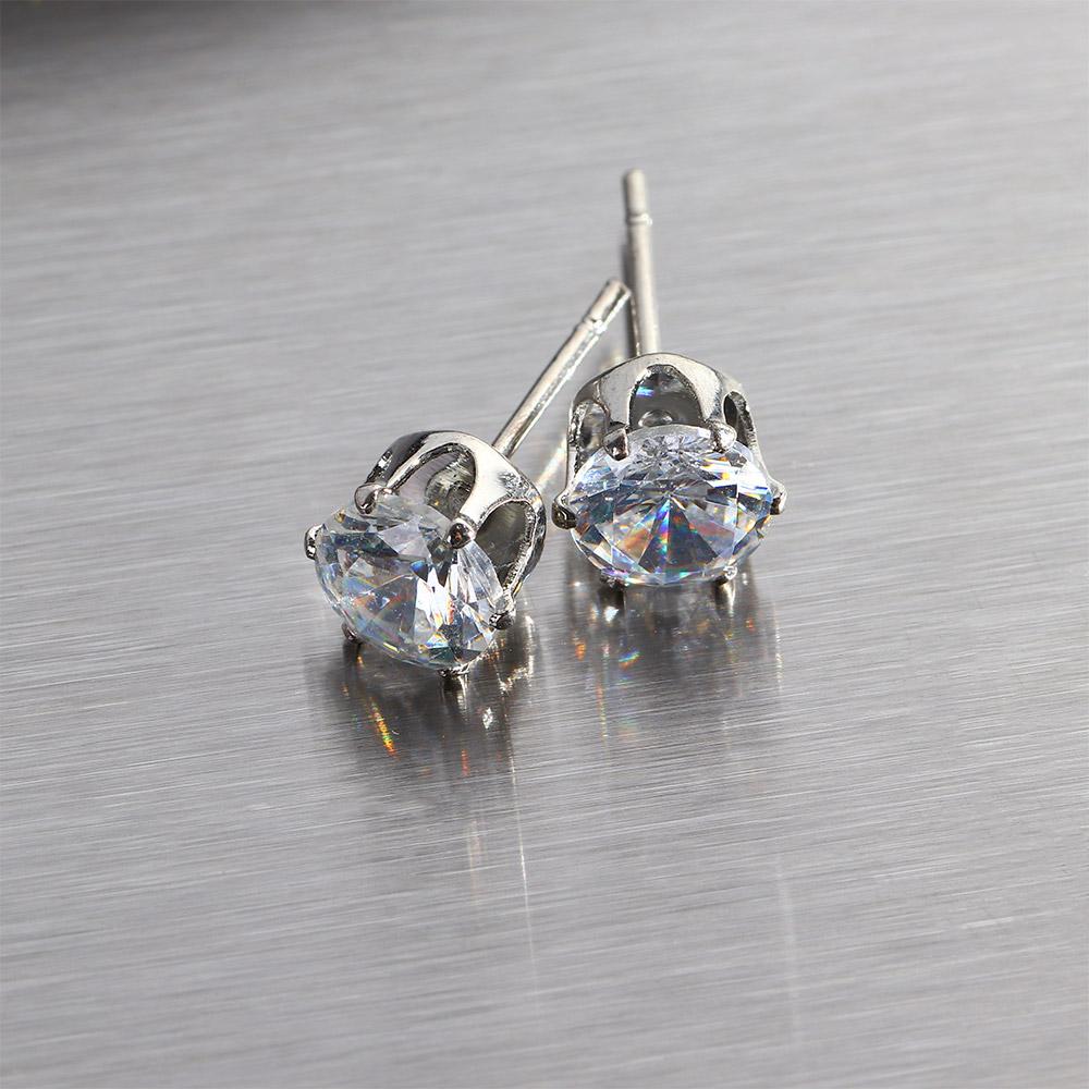 Shiny Fashion For Women Round Metal Crystal Accessories Stud Earrings Earring Sets Jewelry