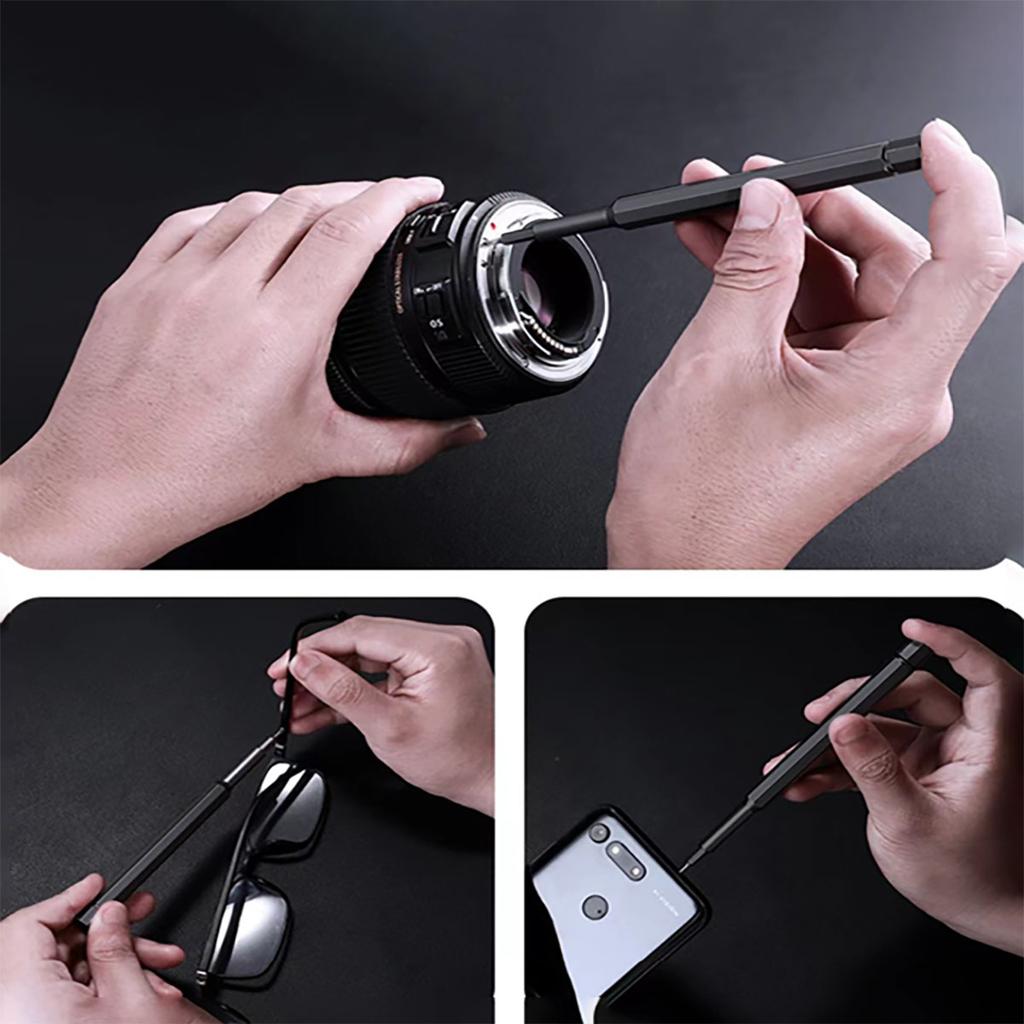 24-in-1 Precision Screwdriver Set with Aluminium Alloy Handle, Highly Hardened Metal Bits, Swivelling Design, Disassembly Kit