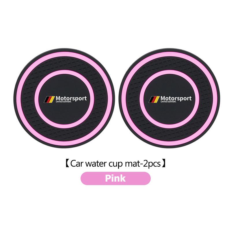 For BMW 2pcs Car Silicone Coaster Water Cup Anti-slip Pad Accessories X1 X3 X5 E39 E46 E90 F20 E60 F30 E36 F10 E87 E70 E91