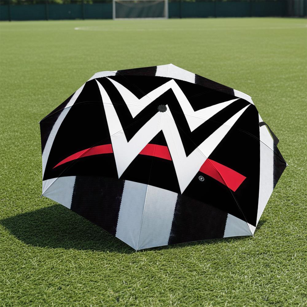 1 шт. Автоматический складной зонт - Узор WWE, Портативная и складная конструкция с 8 спицами, Рождественские и новогодние подарки