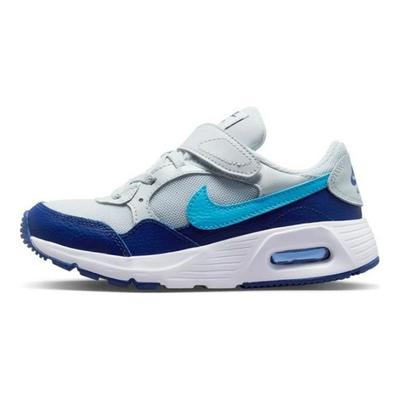 Детские кроссовки Air Max SC PS Pure Platinum Blue Lightning Серо-Белый Темно-Королевский-Синий CZ5356-011