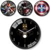 Marvel Captain America Iron Man Spider Man Pattern Wall Clock For Kids Room Decor