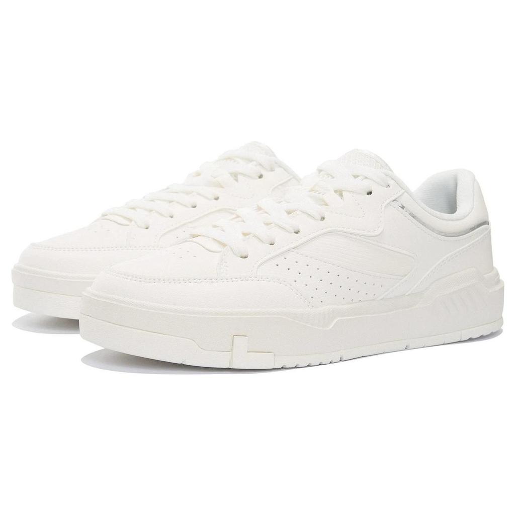 Li Ning Slip Resistant Lightweight Low Top Skate Shoes Men Sneakers White AGCS031-1