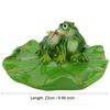 Figurine de grenouille flottante en résine synthétique mignonne, décor de grenouille flottante, pour bassin de baignoire