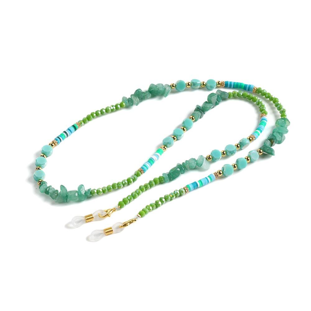 Crystal Eyeglass Holder Necklace Colorful Eyeglass Lanyard Beads Glasses Chain Reading Glasses