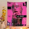 Хип-хоп рэпер Lil Peep Гобелен Арт-печать Бохо Настенные гобелены Мандала Декор Одеяло