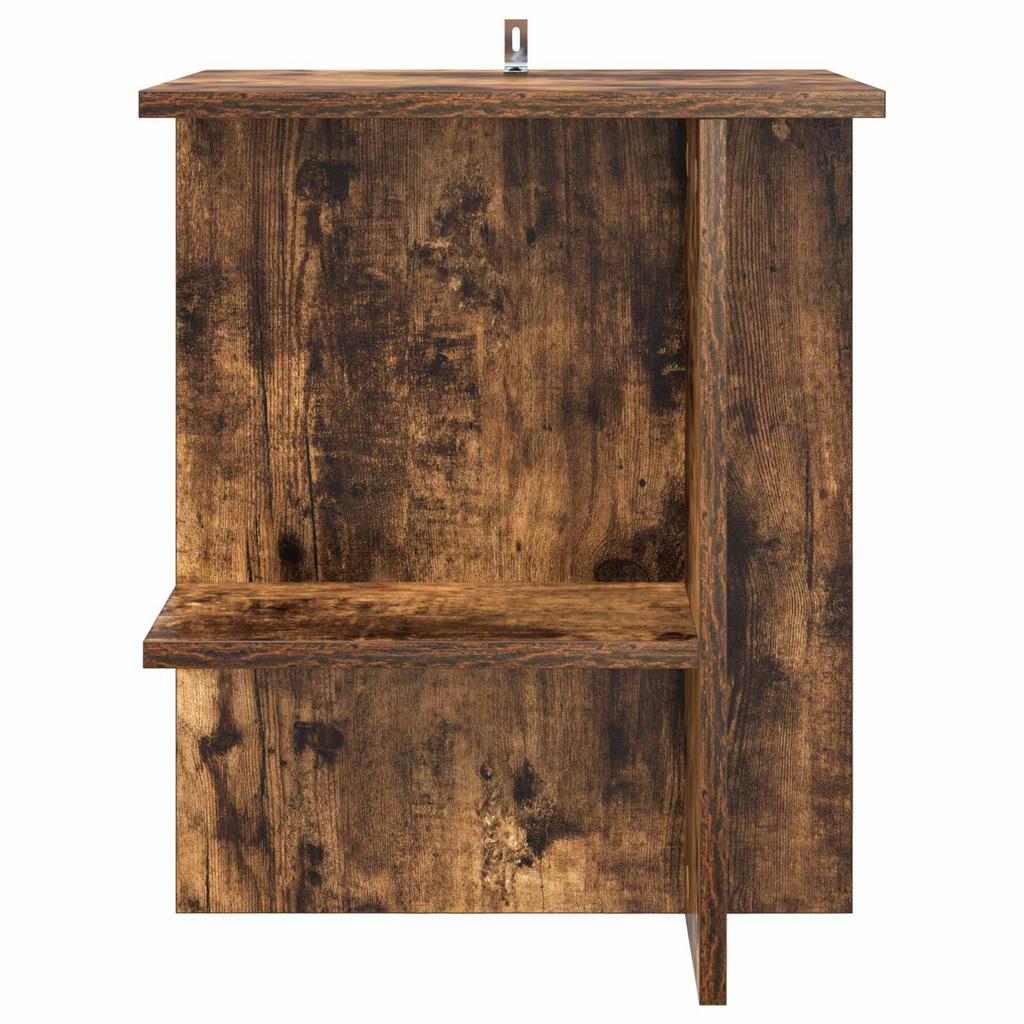 Coffee Table Smoked Oak 40 x 30 x 49 cm Engineered Wood