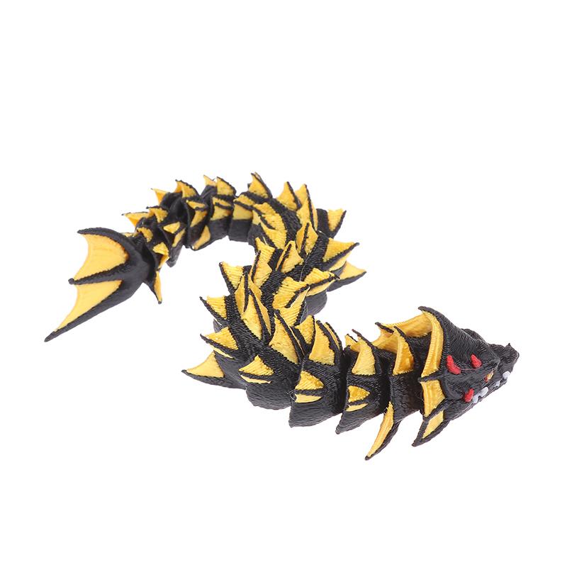 3D-печатное украшение дракона Дракон Креативные игрушки Веселый декор для дома и офиса Китайская фигурка дракона для детей от 6 лет