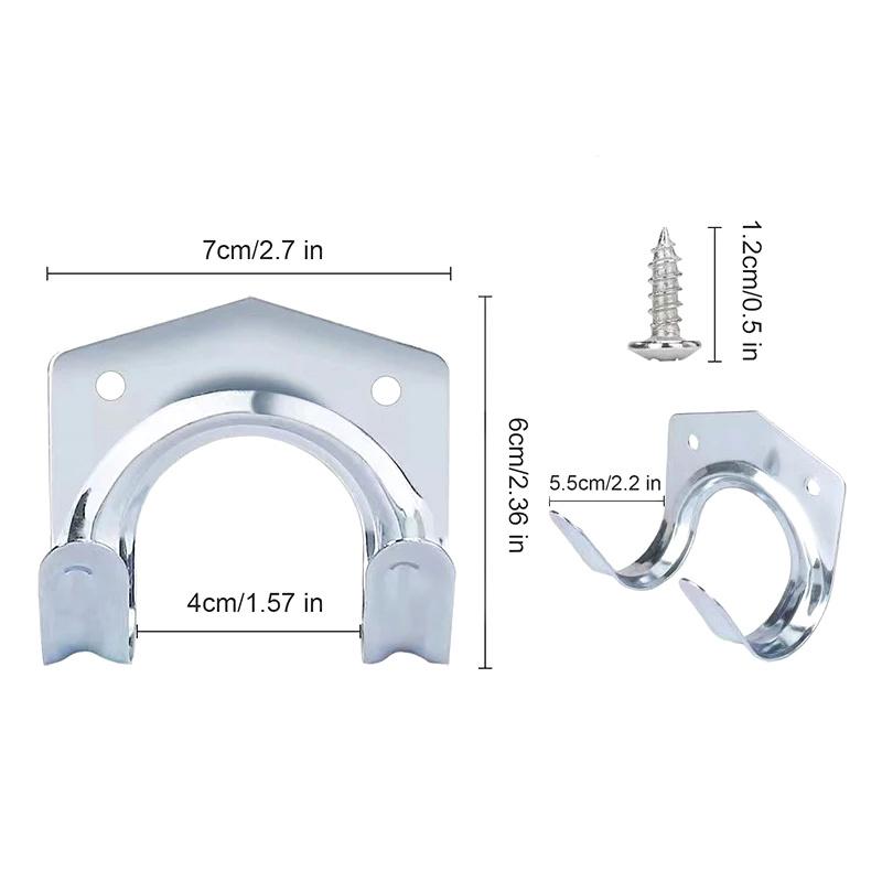 5 шт. настенных крючков, металлическая вешалка с винтами, подвесная настенная органайзер для хранения инструментов, садовый кронштейн, держатель для стойки дома и кухни