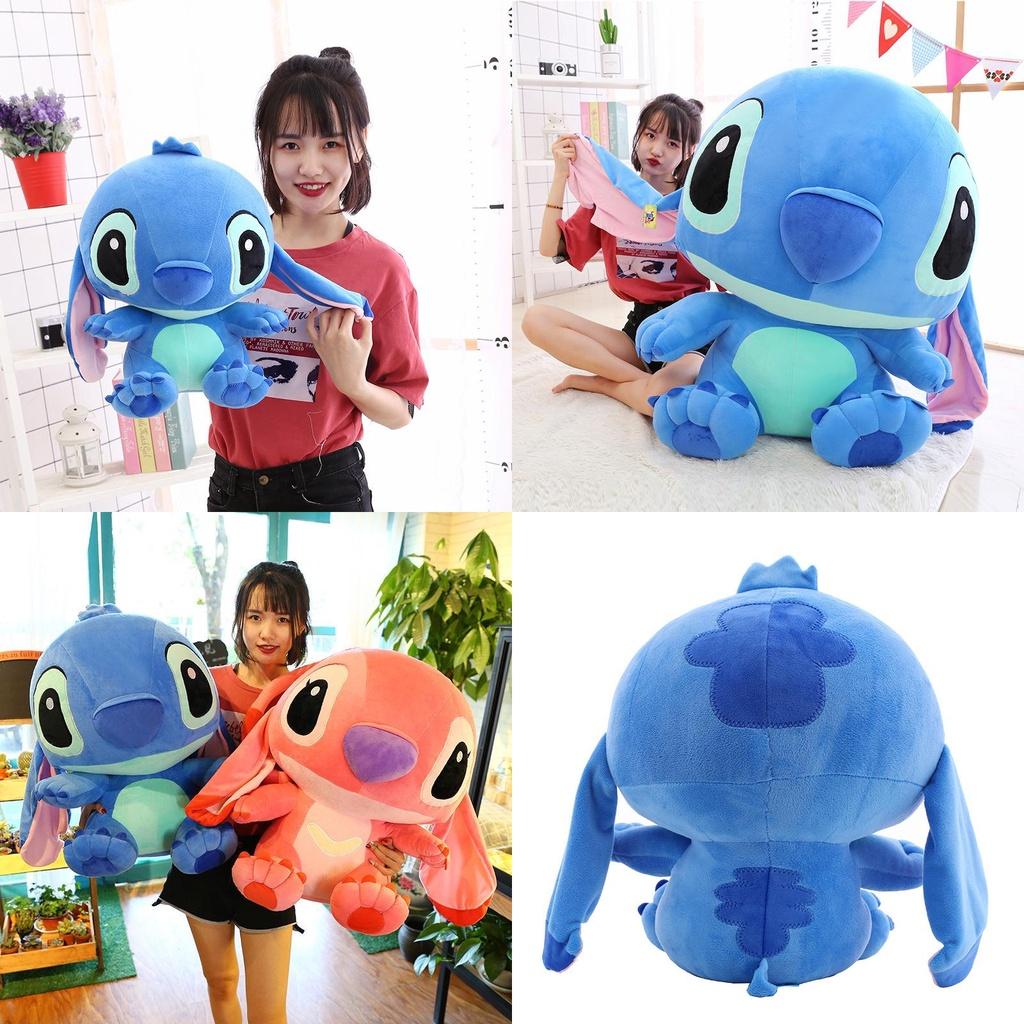 Large Cuddly Soft Disney Lilo Stitch Stitch Angel Plush Toy