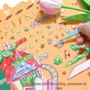 Миниатюрные 3D наклейки с изображением коттеджа: Лесной пейзаж, Магнитные DIY игрушки-блокноты для девочек