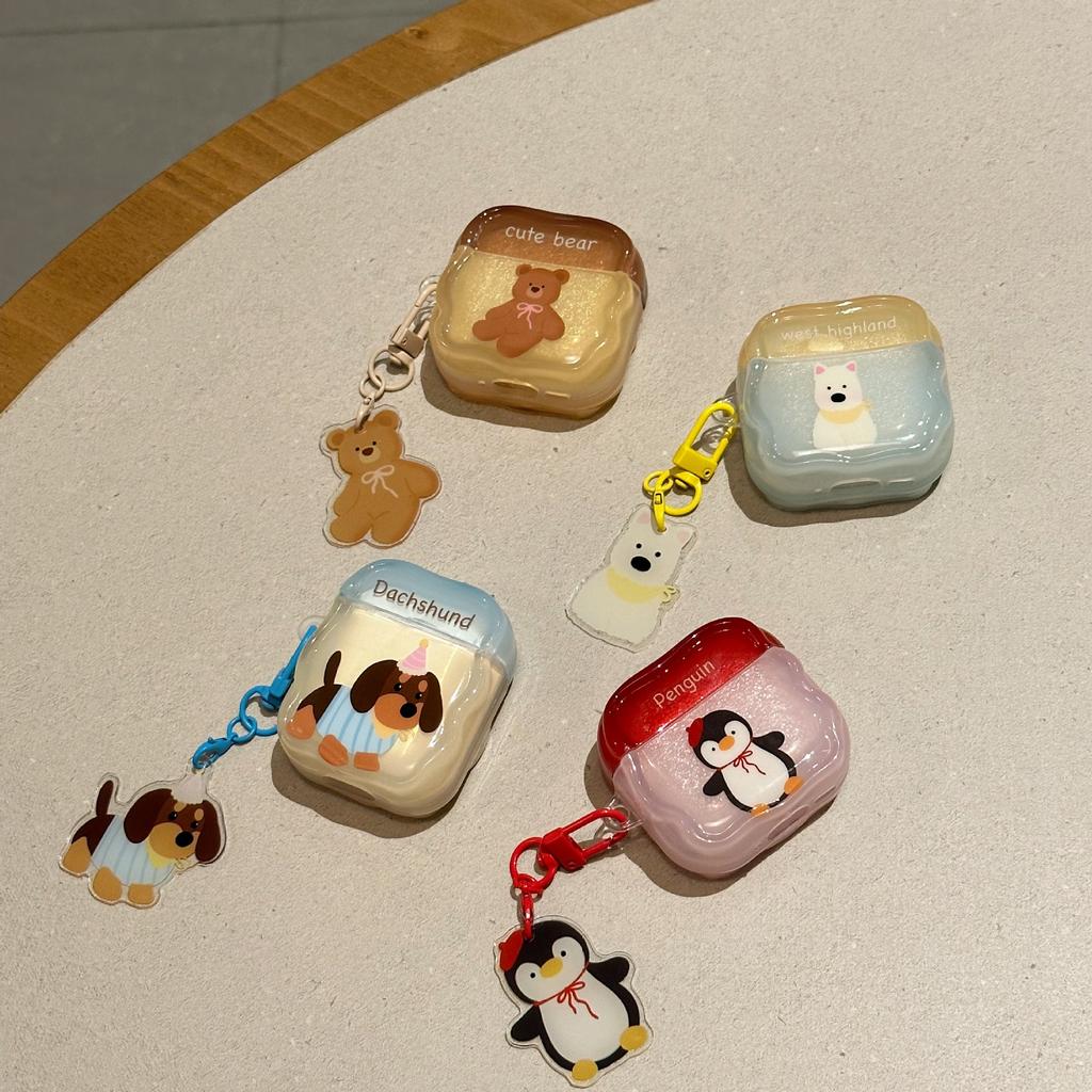 Мультяшное животное jellycat подходит для AirPods pro1 силиконовая защитная крышка 1-го поколения чехол для наушников 1/1 поколения милый