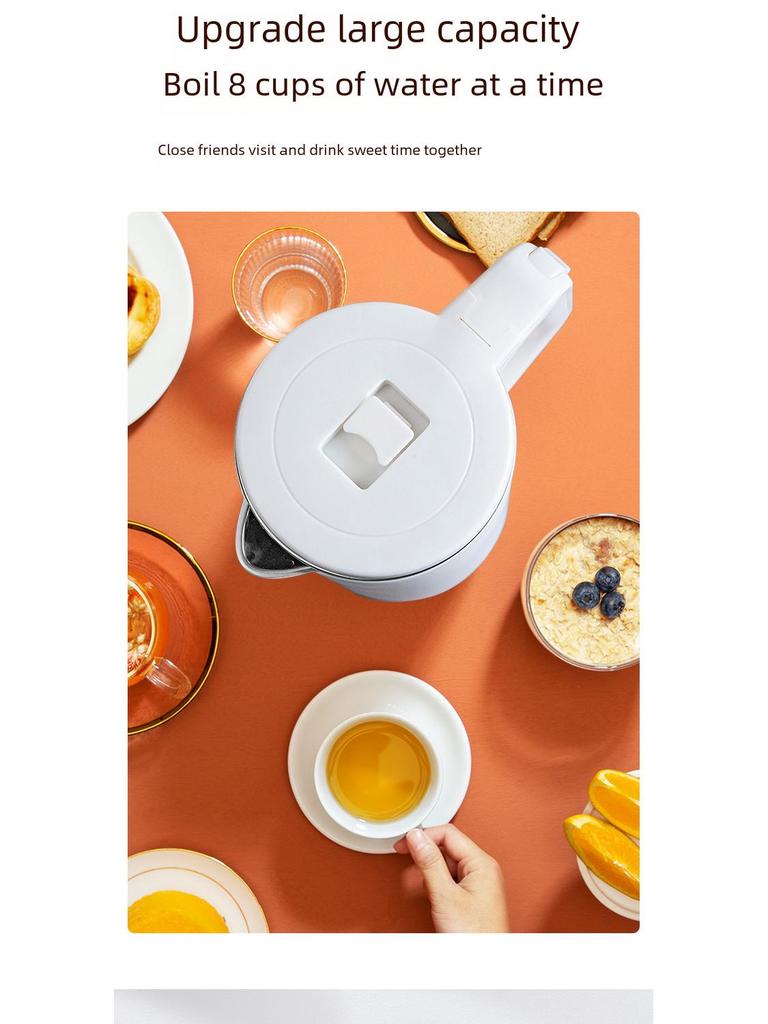 Электрический чайник Chigo: Двухслойный, защита от ожогов, автоматическое отключение, постоянная температура.