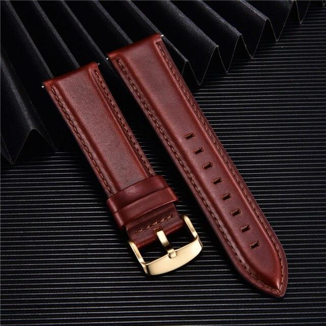 Quick Release Straps Men Women Genuine Leather Watchbands 18mm 20mm 22mm Smart Watch Band Watch Accessories