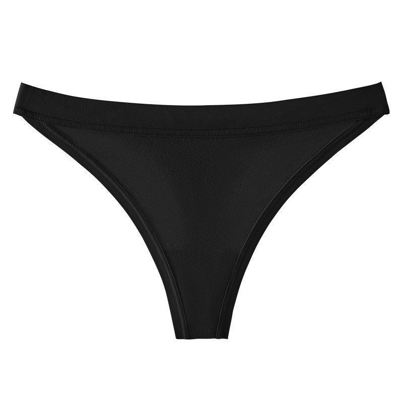 Plus Size European & American Cotton Thong: Low Waist T-Shape Briefs, Hip Lift Design for Women.