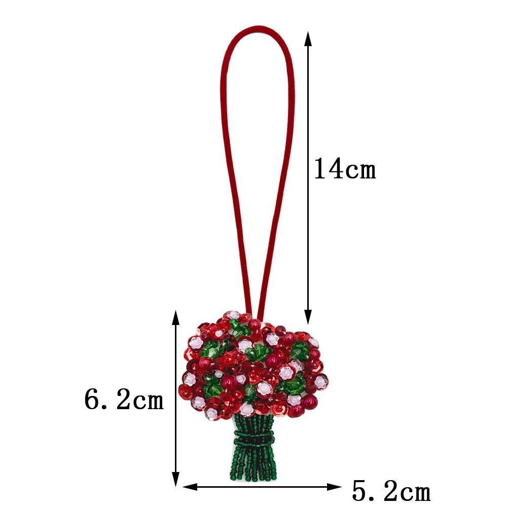 DIY Bouquet Pendant Potted Green Plants Bag Chain Charms Bag Accessories Car Accessory