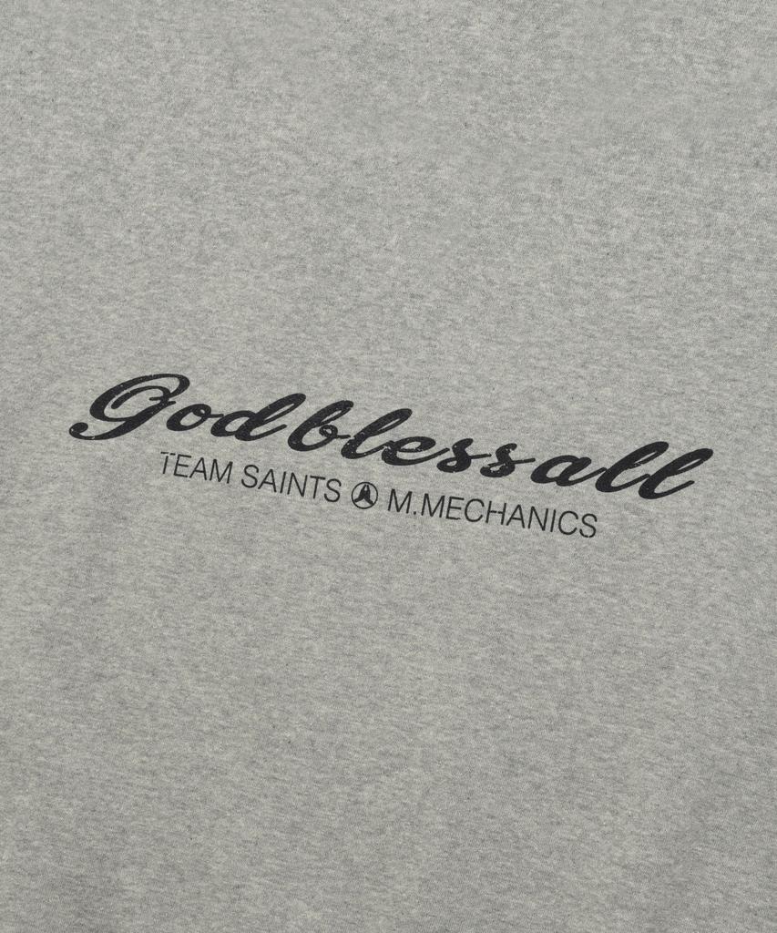 SAINTPAIN Sp Pray Hands Crewneck - Melange Gray