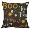 Яркая наволочка с анималистичным принтом на Хэллоуин, хлопково-льняная наволочка для праздничного домашнего декора