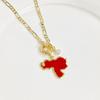Gold-Plated Venezuela Dominican Mexico Map Flag Pendant Zircon Necklace For Men Women Casual Vacation Neck Jewelry Fine Gift