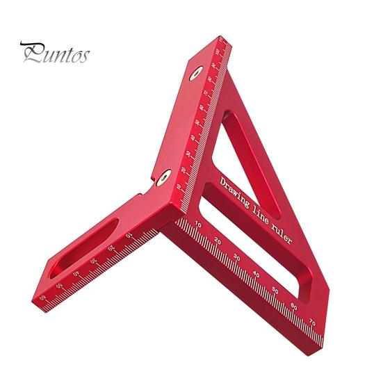 3D многоугловая измерительная линейка, высокоточный легкий портативный транспортир из алюминиевого сплава с углом наклона 45/90 градусов для деревообработки